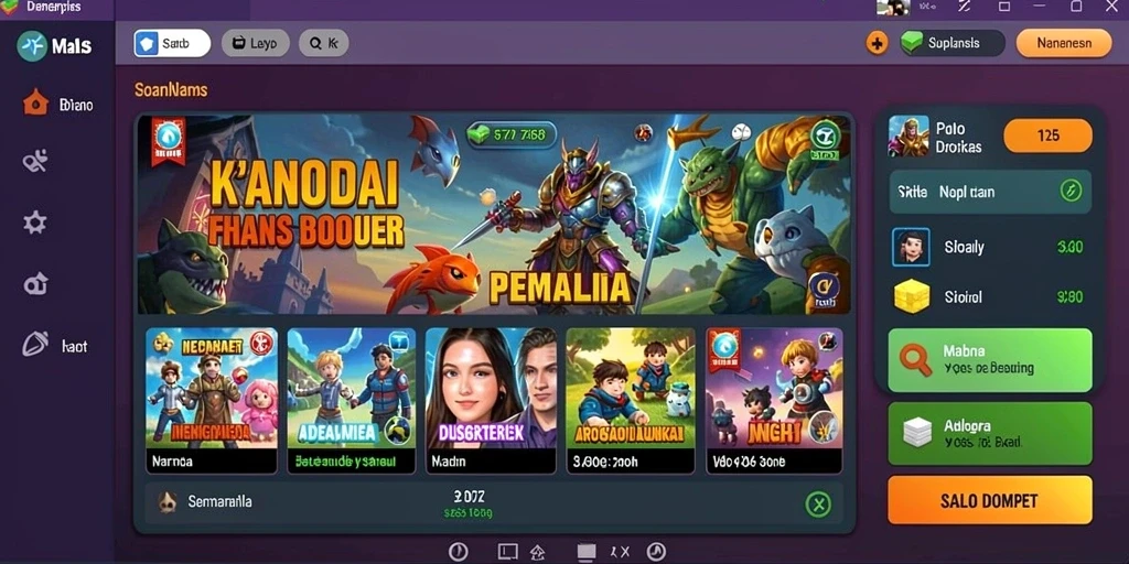 Visualisasi interaksi multiplayer yang seru.